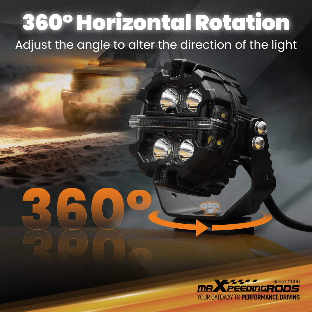 Universal Hood Light Mounting Bracket For Truck compatible for Jeep Pickup SUV 6mm Aluminium