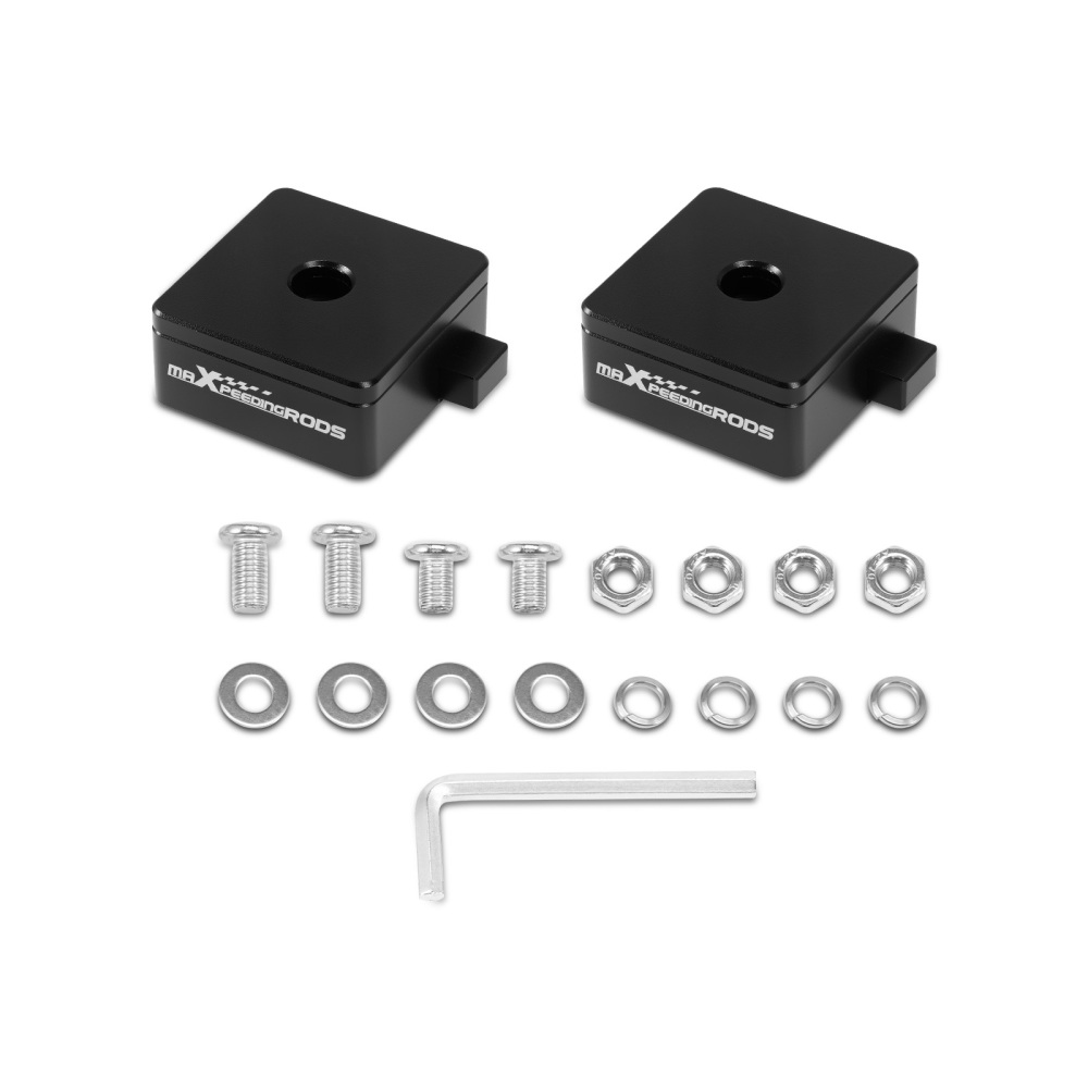 Staffe Montaggio Fari LED For Universal Auto Cofano Alluminio M8 42x36x16mm Kit