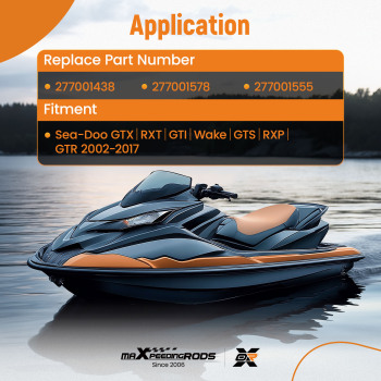 Steering Cable compatible for Sea-Doo GTX RXT GTI Wake RXP GTR 02-2017 277001438 277001578