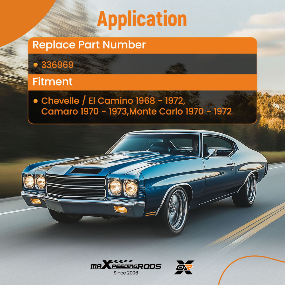 Throttle Cable compatible for Chevrolet Chevelle 1968-72 compatible for Camaro 1970-73 compatible for Monte Carlo 1970-72