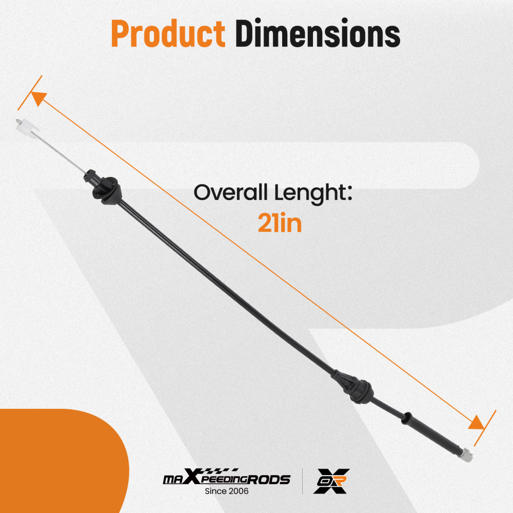 Throttle Cable compatible for Chevrolet Chevelle 1968-72 compatible for Camaro 1970-73 compatible for Monte Carlo 1970-72