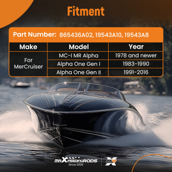 Décalage de câble compatible pour MerCruiser Alpha pour GLM compatible pour Sierra Alpha One 19543A10 865436A02