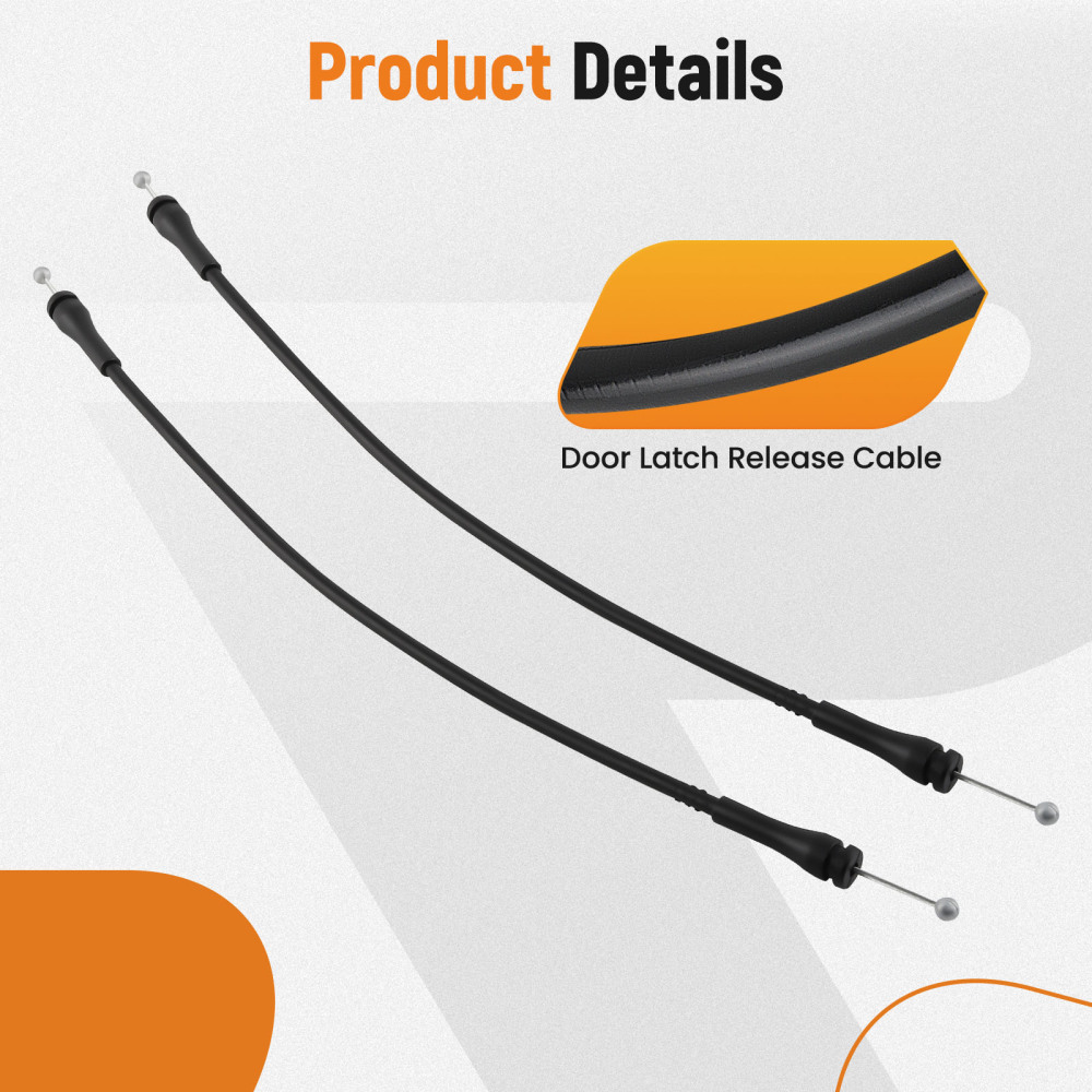 Pair Tailgate Cables compatible for Ford Expedition 1997-2002 F2UZ15264A65B New