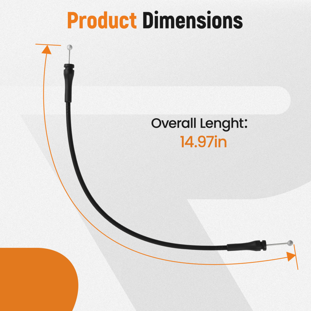 Pair Tailgate Cables compatible for Ford Expedition 1997-2002 F2UZ15264A65B New