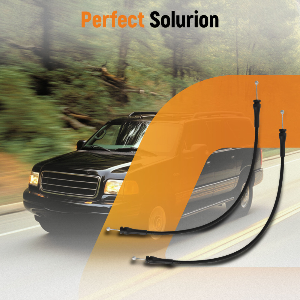 Pair Tailgate Cables compatible for Ford Expedition 1997-2002 F2UZ15264A65B New