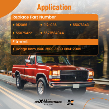 Hood Release Cable with Handle compatible for Dodge Ram 1500 2500 3500 1994-2005 55275849AA