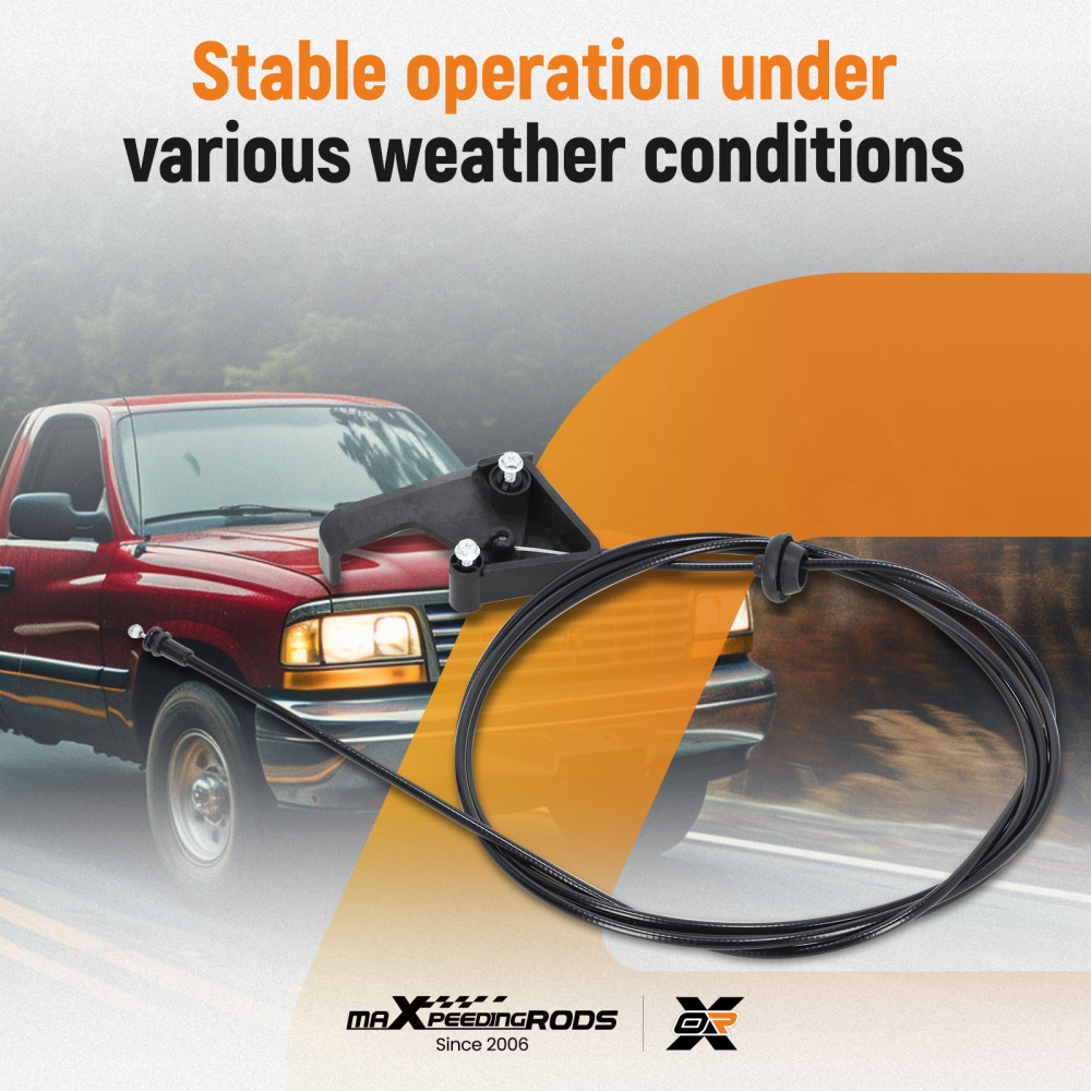 Hood Release Cable with Handle compatible for Dodge Ram 1500 2500 3500 1994-2005 55275849AA