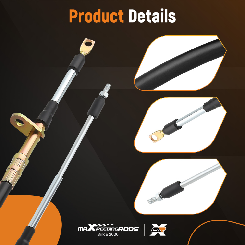 Auto Transfer Trans Shift Cable Kit for BM Shifters 81831 Stainless Steel Wire