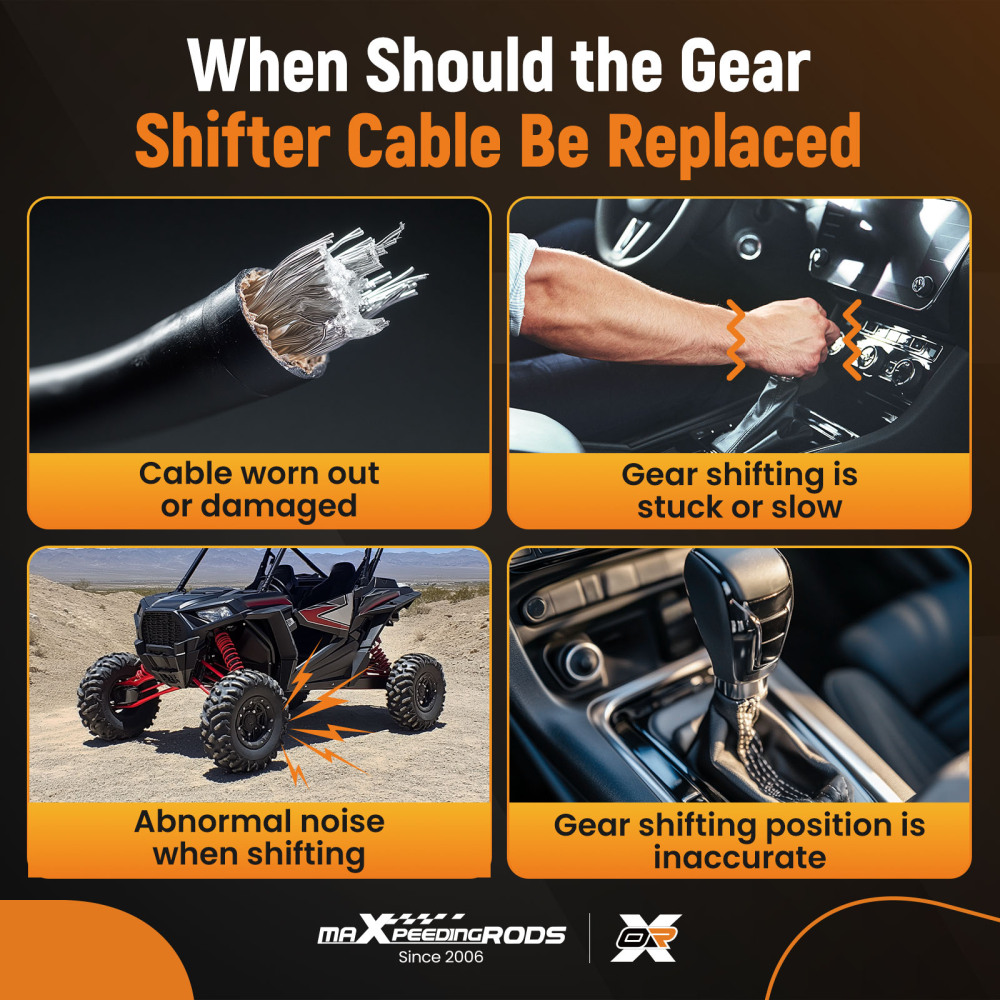 Gear Shift Cable Selector compatible for Polaris RZR 2014-2018 7081862 Stainless Steel New