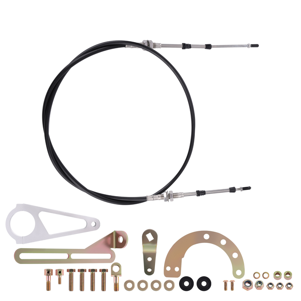 Cable Shifter Linkage Kit Transmission compatible for GM THM200-4R THM350 THM400 ACA-1804