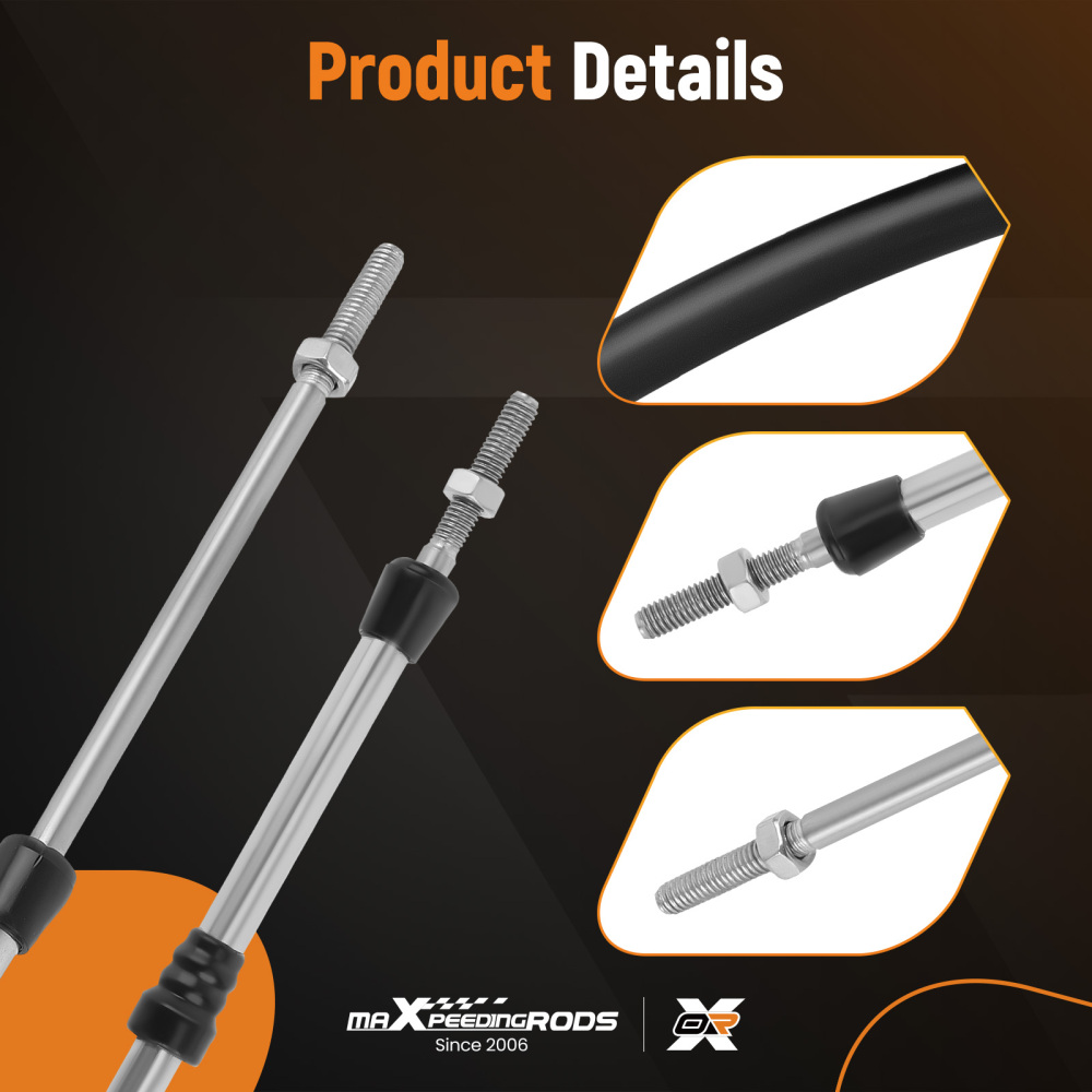 Cable Shifter Linkage Kit Transmission compatible for GM THM200-4R THM350 THM400 ACA-1804