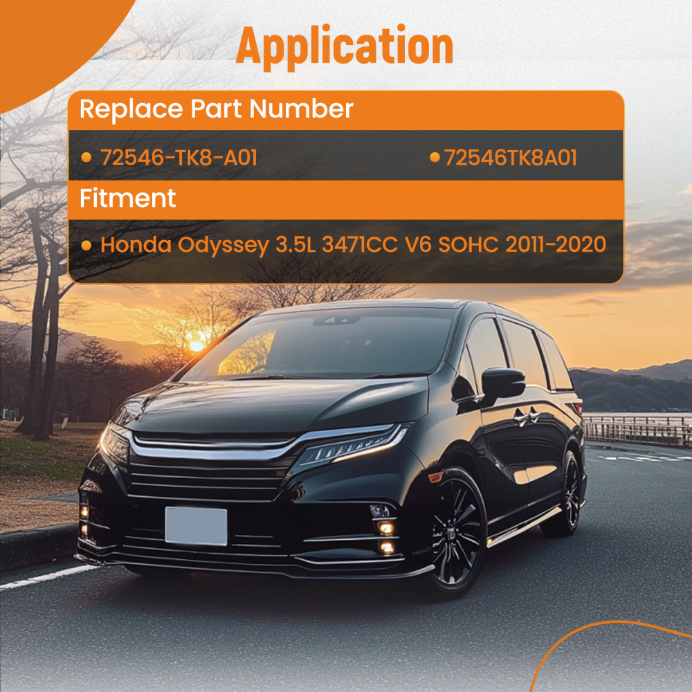 Power Sliding Door Cable Kit LHRH compatible for Honda Odyssey 11-2020 72546TK8A0 Steel