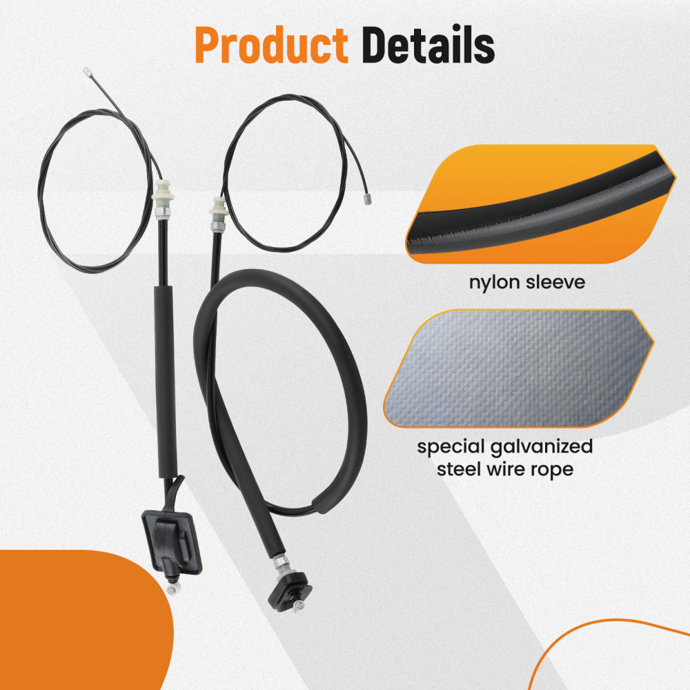 Power Sliding Door Cable Kit LHRH compatible for Honda Odyssey 11-2020 72546TK8A0 Steel