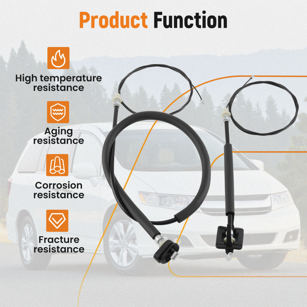 Power Sliding Door Cable Kit LHRH compatible for Honda Odyssey 11-2020 72546TK8A0 Steel
