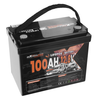 12V 100Ah LiFePO4 Lithium Battery for RV Marine Boat, Low Temp Protection BMS