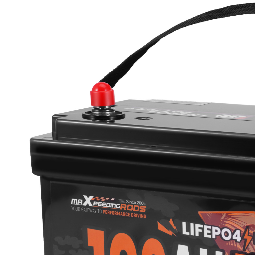 12V 100Ah LiFePO4 Lithium Battery for RV Marine Boat, Low Temp Protection BMS