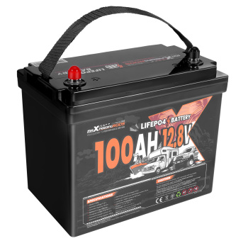 12V 100Ah LiFePO4 Lithium Battery for RV Marine Boat, Low Temp Protection BMS