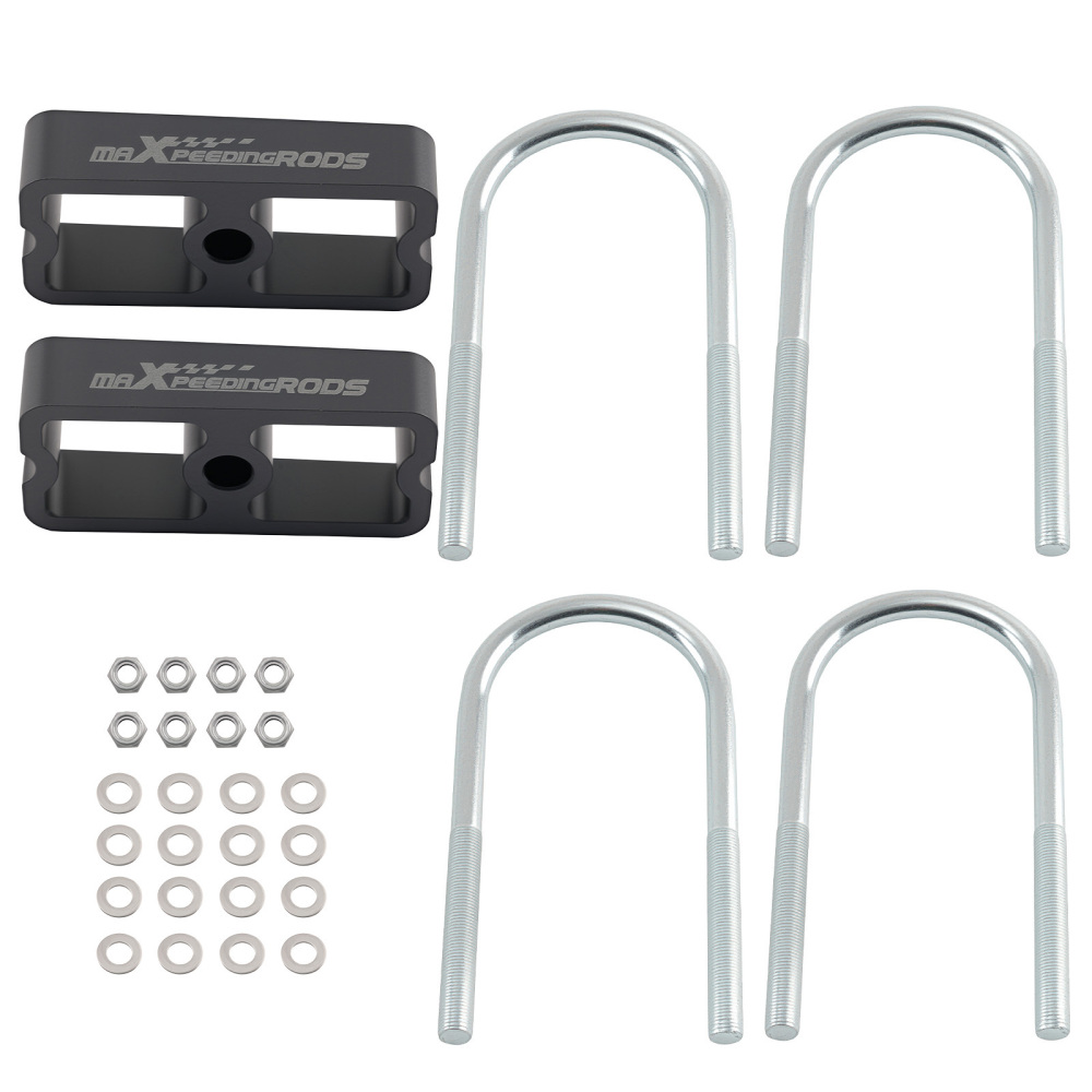 Rear 1 Lowering Block compatible for Chevrolet S10 1983-2003 6061 Aluminum 2° Taper