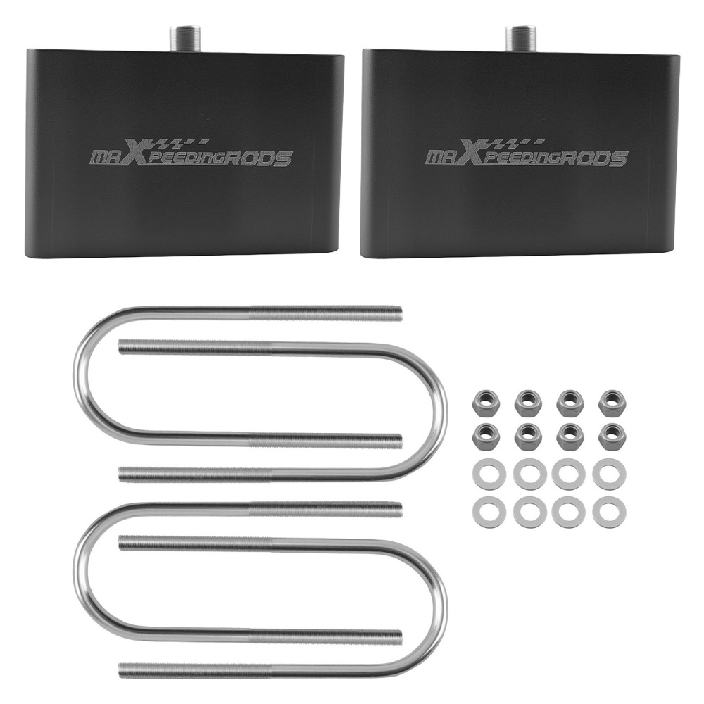 3 Rear Lowering Block compatible for Dodge Dakota 1990-2004 Anodized Aluminum 2° Taper