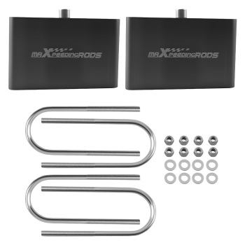 3 Rear Lowering Block compatible for Dodge Dakota 1990-2004 Anodized Aluminum 2° Taper