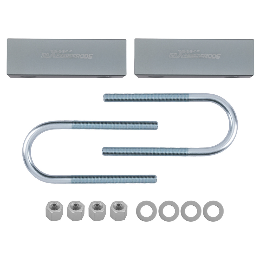 2 Rear Lowering Block for 1960-1972 compatible for Chevy C-10 Truck Billet Aluminum 6061