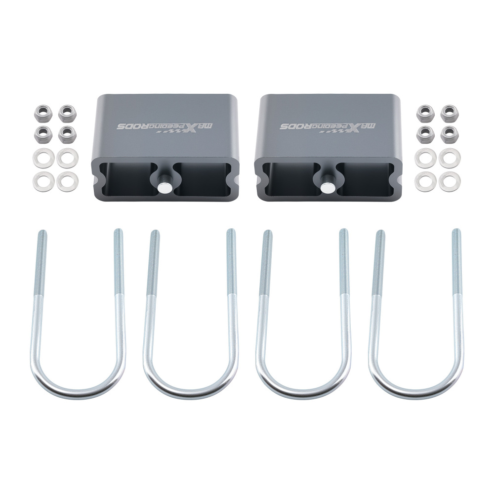 3 Inch Lowering Block compatible for Chevy S10/Compatible for Mazda B2600 Rear Billet Aluminum Kit