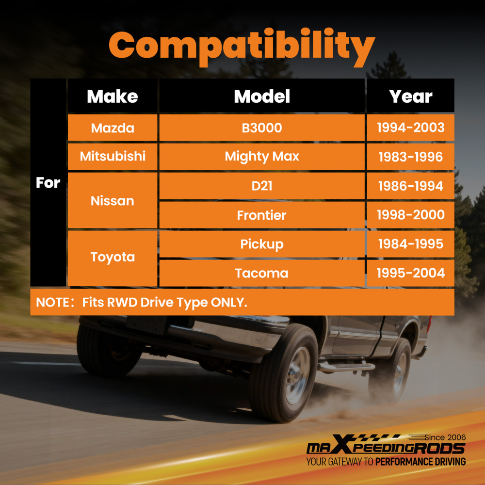 3 Inch Lowering Block compatible for Chevy S10/Compatible for Mazda B2600 Rear Billet Aluminum Kit