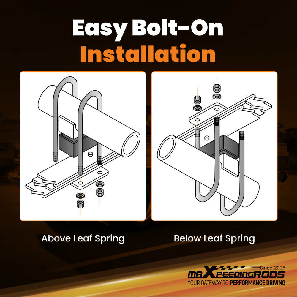 3 Inch Lowering Block compatible for Chevy S10/Compatible for Mazda B2600 Rear Billet Aluminum Kit