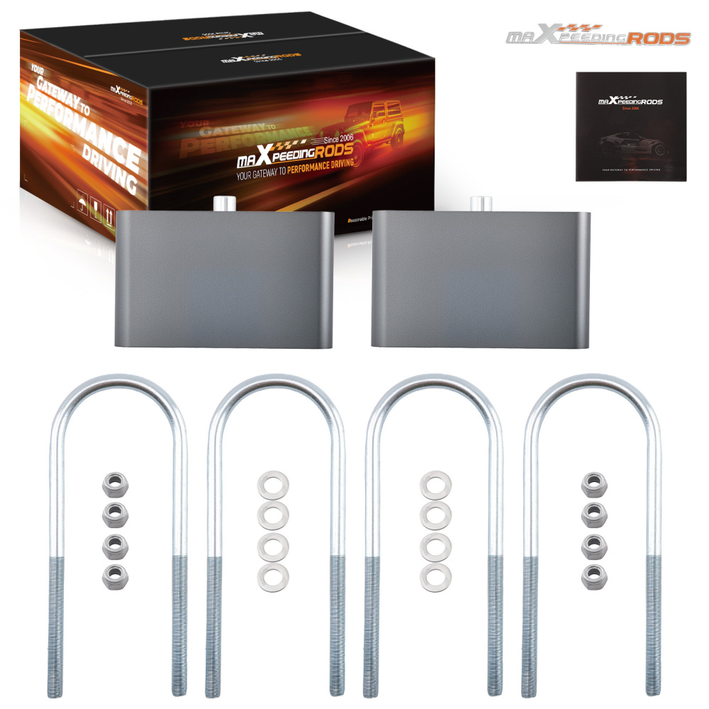 3 Inch Lowering Block compatible for Chevy S10/Compatible for Mazda B2600 Rear Billet Aluminum Kit