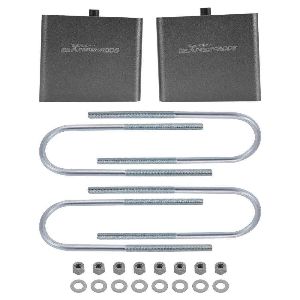 4” Drop Lowering Blocks Kit EXTRUDED BLOCKS