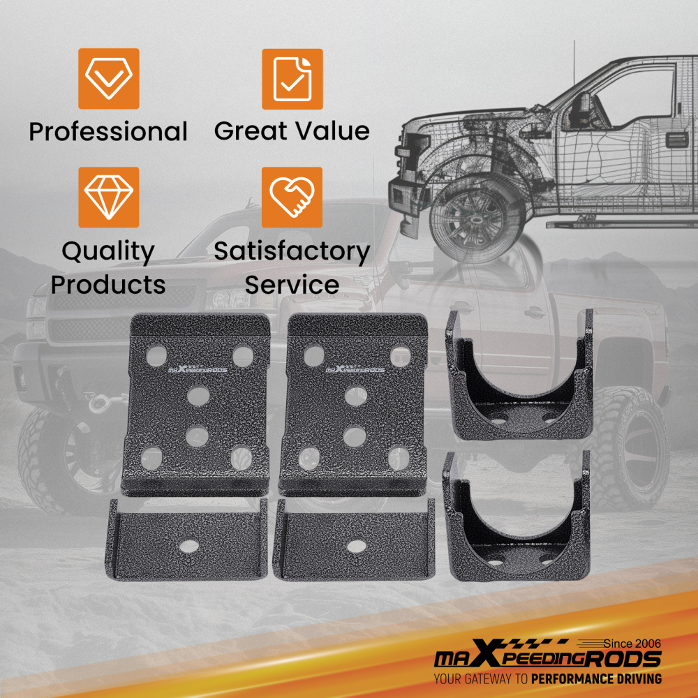 6 Axle Flip Kit for 1999-2007 compatible for Chevy Silverado GMC Sierra 1500 2WD 4WD