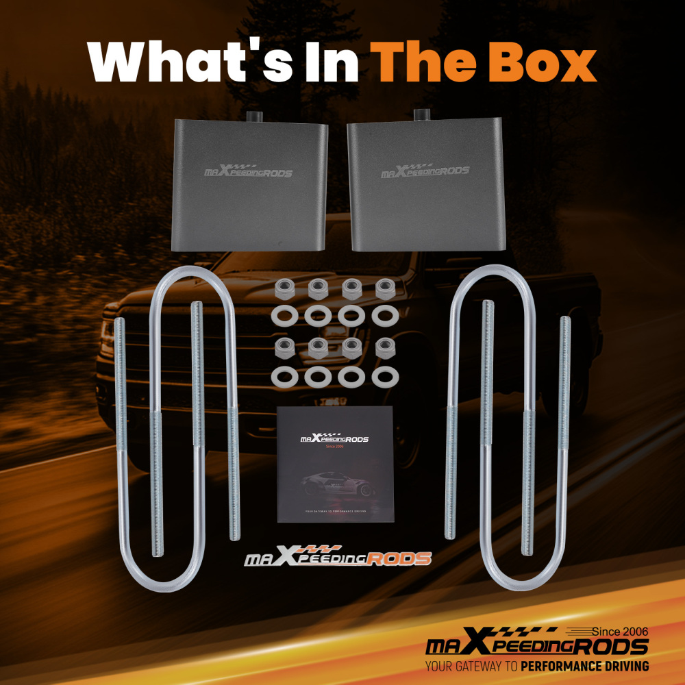4” Drop Lowering Blocks Kit EXTRUDED BLOCKS For most compatible for Mini Truck