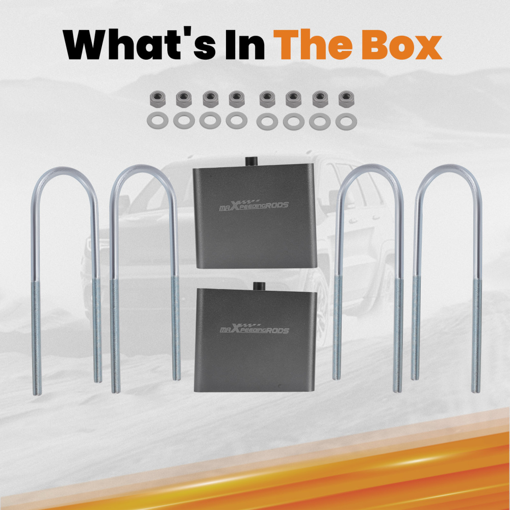 4” Drop Lowering Blocks Kit EXTRUDED BLOCKS For most compatible for Mini Truck