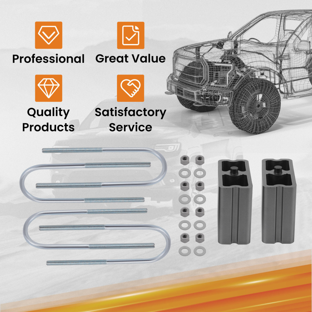 4” Drop Lowering Blocks Kit EXTRUDED BLOCKS For most compatible for Mini Truck