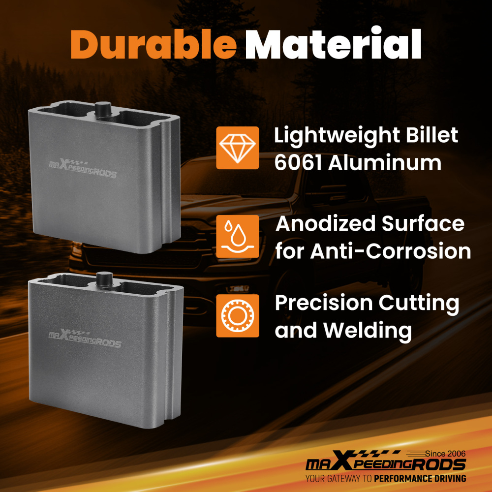 4” Drop Lowering Blocks Kit EXTRUDED BLOCKS For most compatible for Mini Truck