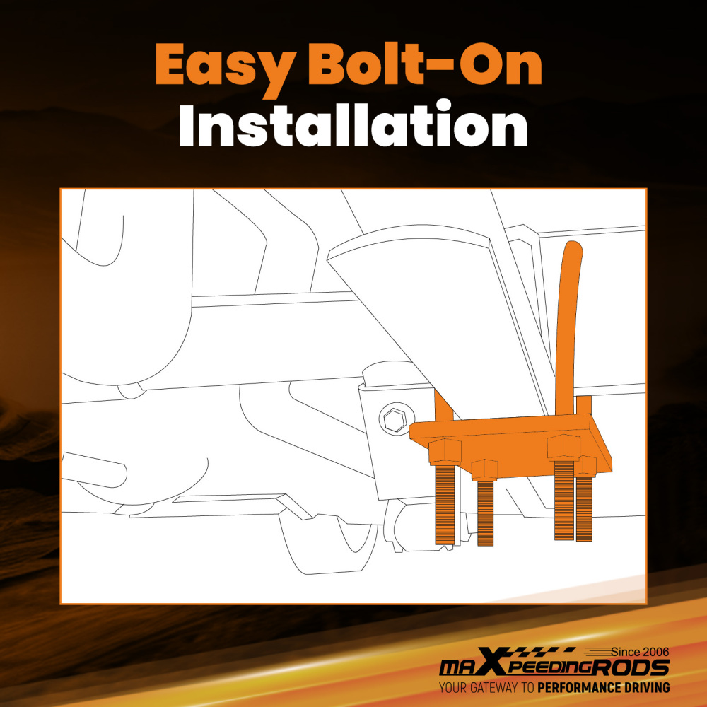 Front 3 Drop Coils Rear 4 Blocks compatible for Dodge Dakota 2WD 1997-2004 Lowering Kit