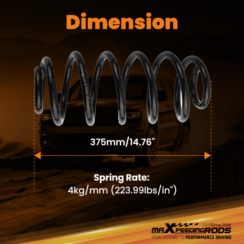 2 Inch Lowering Springs Kit compatible for Cadillac Escalade Chevy Tahoe 07-14 1500