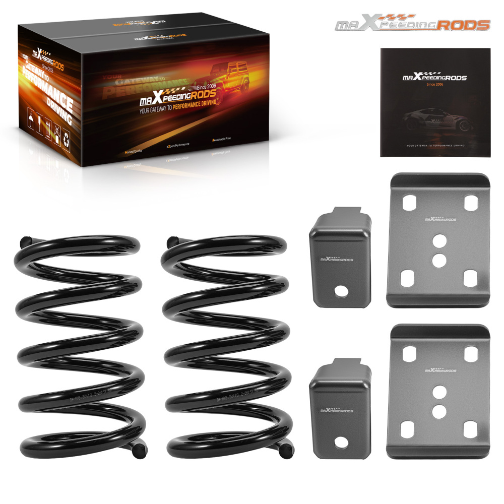 Coil Spring Lowering Kit 3/6 compatible for Dodge Ram 1500 02-08 V8 with Flip Kit