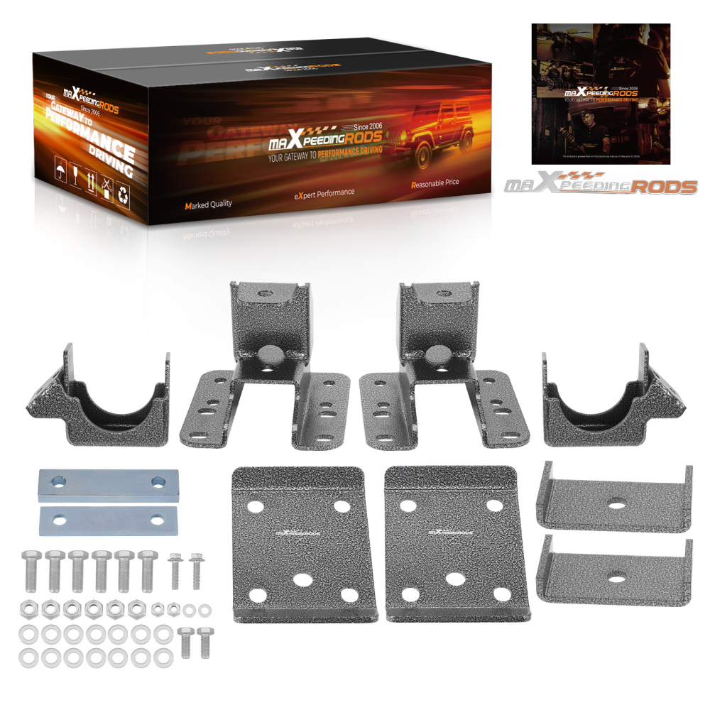 5-6 Rear Drop Axle Lowering Flip Kit compatible for GMC Sierra Silverado 1500 2WD 2007-20