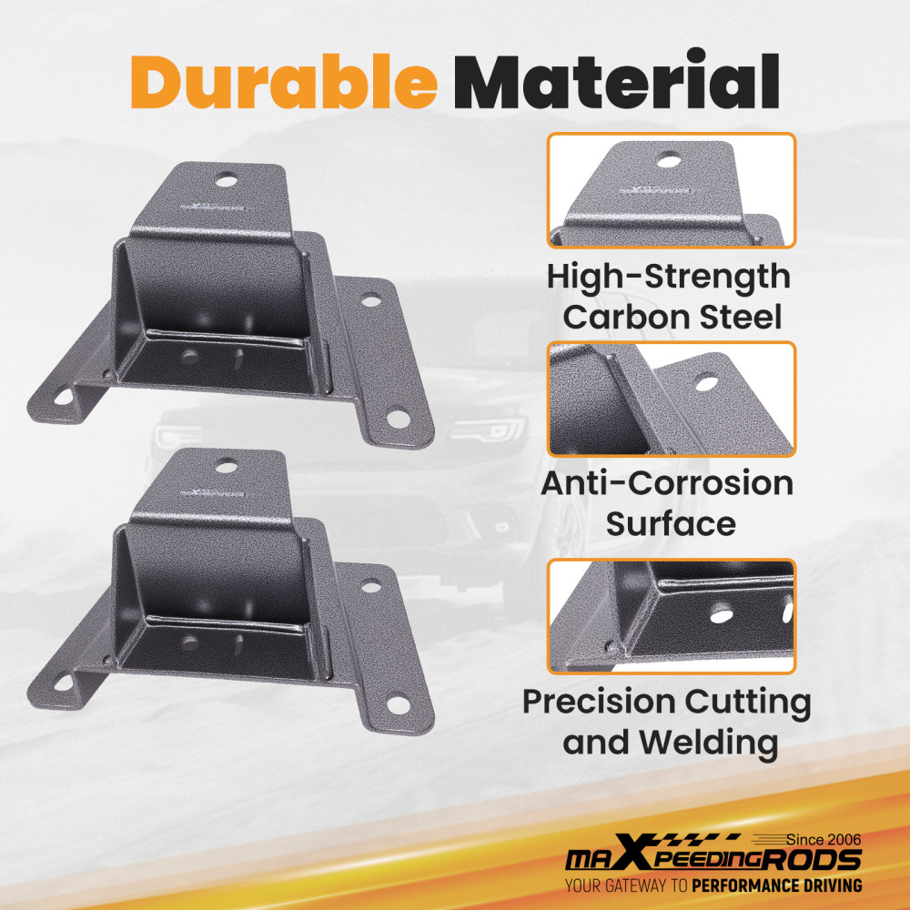 4 Drop Leaf Spring Hanger compatible for Ford Ranger 1989-1997 compatible for Mazda B-Series Pickup