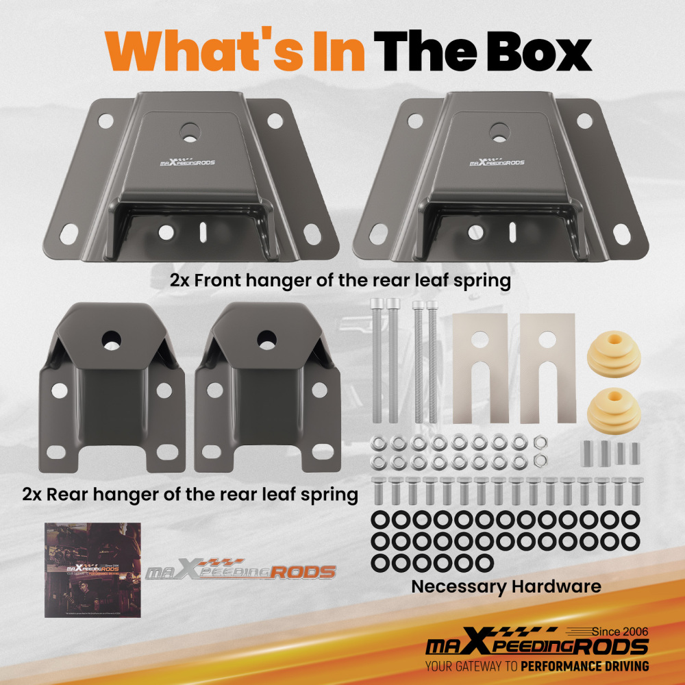 4 Drop Hanger Lowering Kit compatible for Ford Ranger 89-97 compatible for Mazda B-Series 94-97 2WD