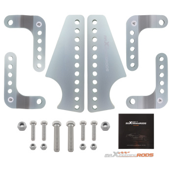 maXpeedingrods Universal Coil Over Shock Mount Kit Adjustable Lower Brackets for 3