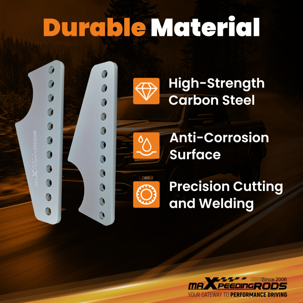 maXpeedingrods Universal Coil Over Shock Mount Kit Adjustable Lower Brackets for 3