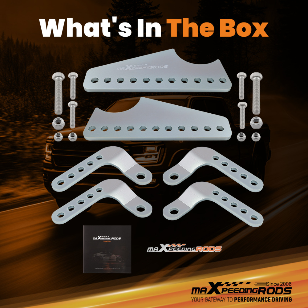 maXpeedingrods Universal Coil Over Shock Mount Kit Adjustable Lower Brackets for 3