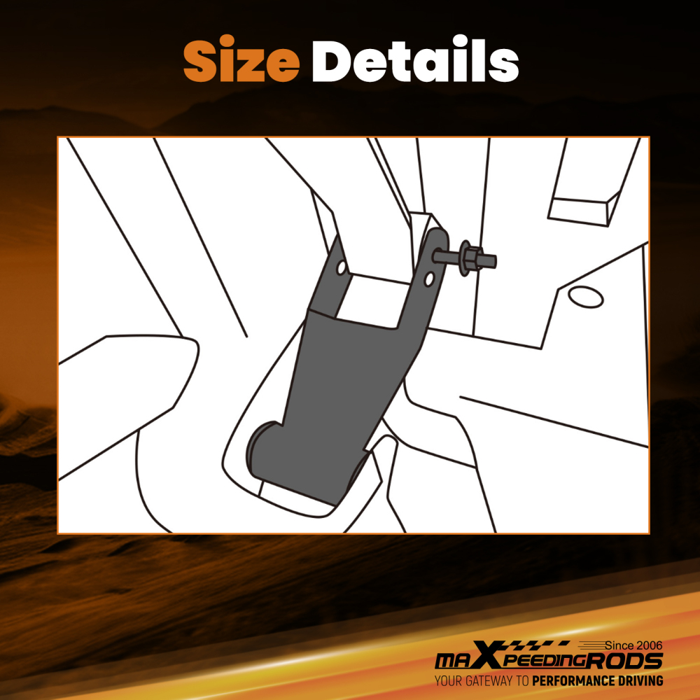 2-3 Lowering Drop Shackle Rear compatible for Chevy Silverado GMC Sierra 2007-2016