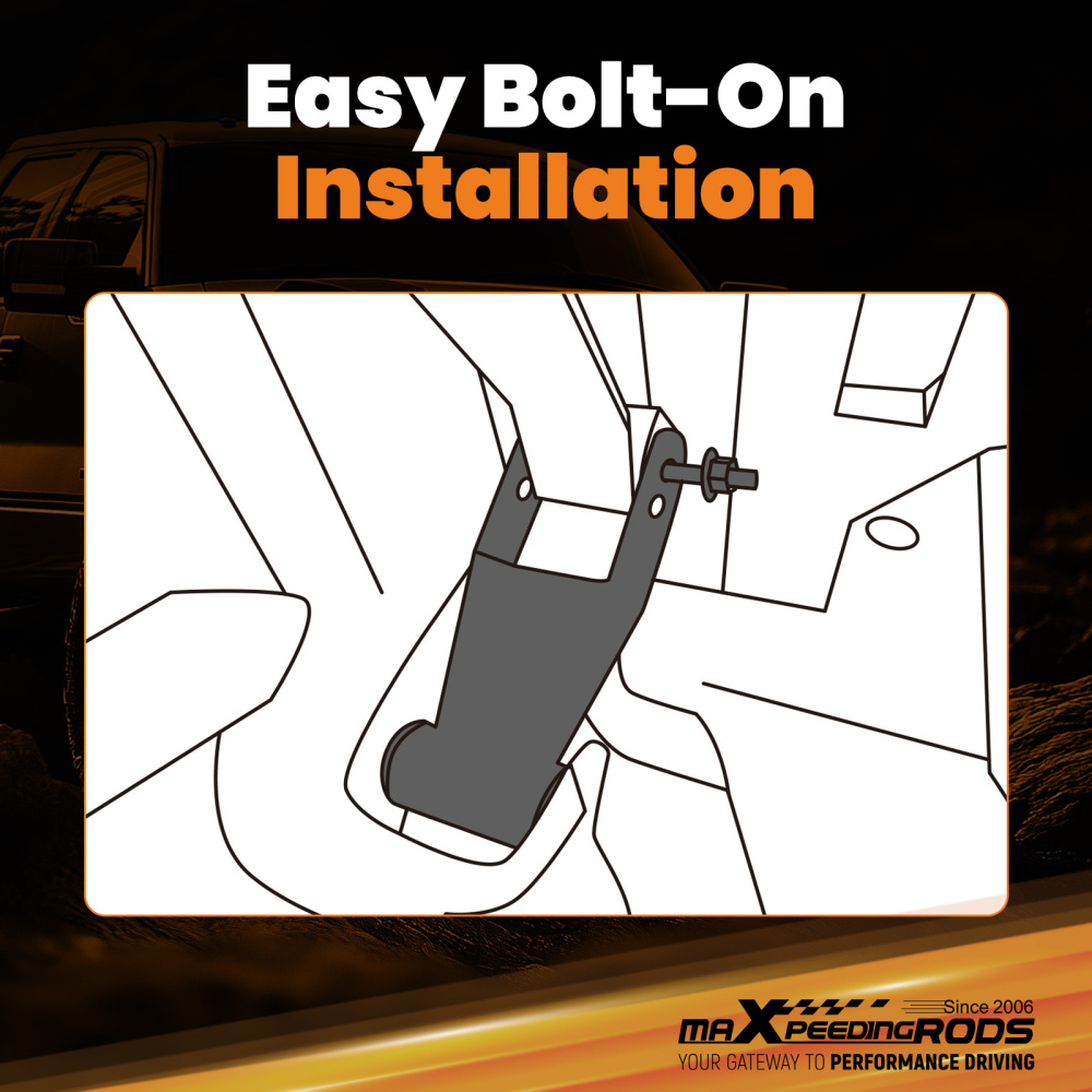 1.5 2 Drop Shackle Kit for 2019-2024 compatible for Chevy Silverado GMC Sierra 1500