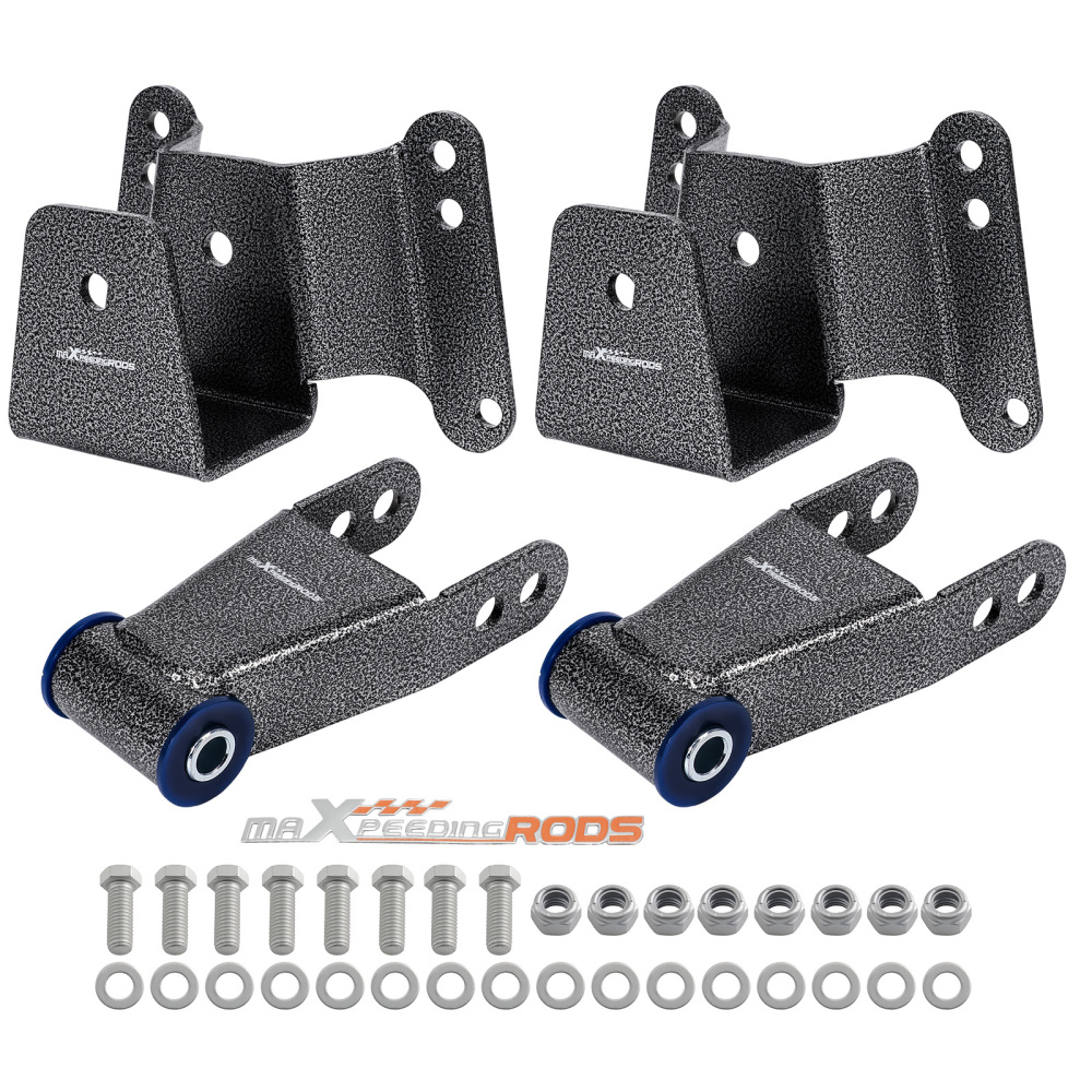 4 Drop Hanger Kit compatible for GMC C15 compatible for Chevy C10 1973-1987 Rear Lowering Shackle