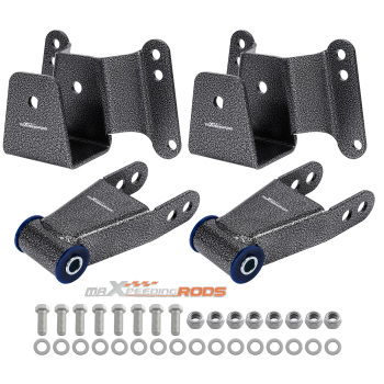4 Drop Hanger Kit compatible for GMC C15 compatible for Chevy C10 1973-1987 Rear Lowering Shackle