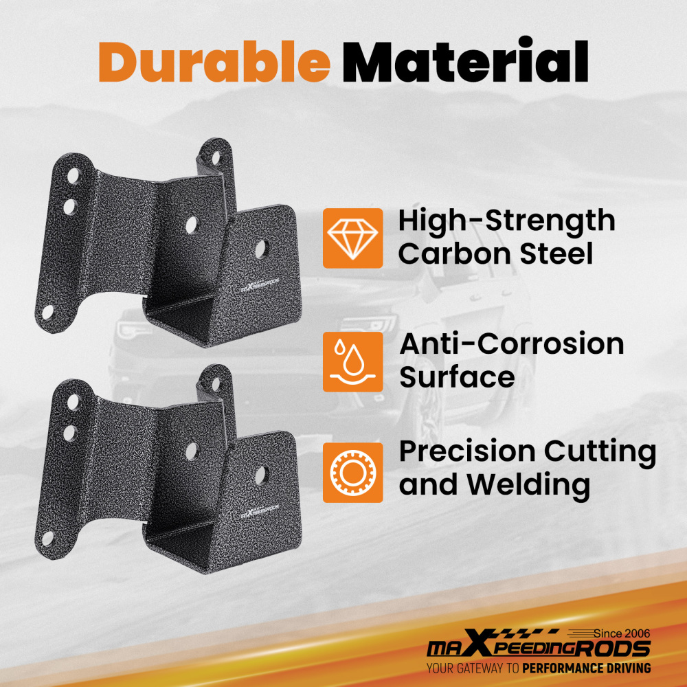 4 Drop Hanger Kit compatible for GMC C15 compatible for Chevy C10 1973-1987 Rear Lowering Shackle