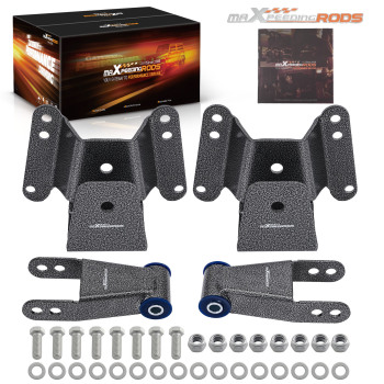 4 Drop Hanger Kit compatible for GMC C15 compatible for Chevy C10 1973-1987 Rear Lowering Shackle